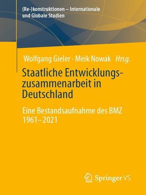 cover image of Staatliche Entwicklungszusammenarbeit in Deutschland